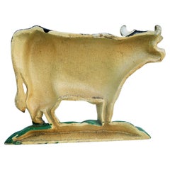Iron Door Stop Cow possible Bradley & Hubbard - floor accessories