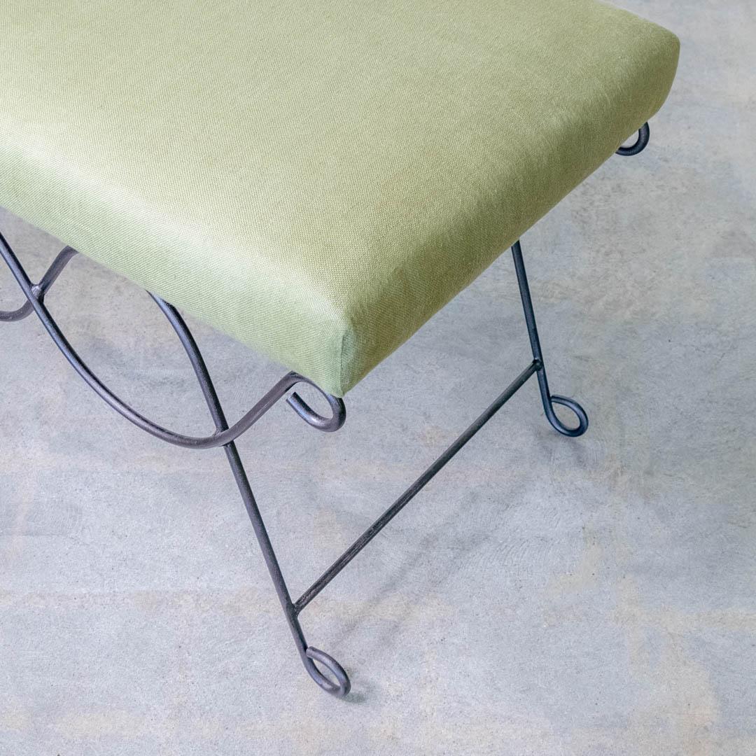 Banc Panoplie Iron Double Loop, lin vert en vente 1