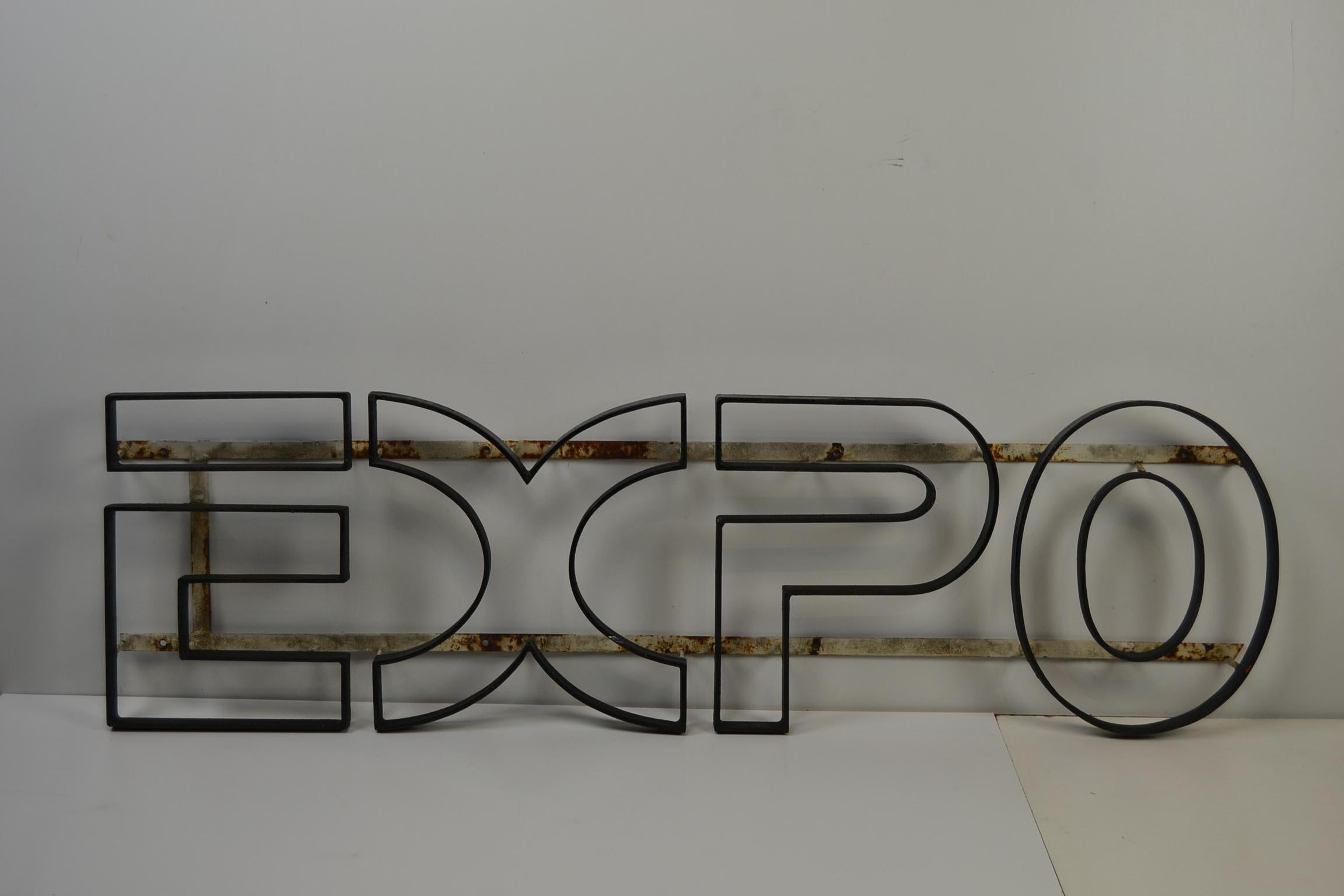 Industrial Iron EXPO Sign, 1950s, Belgium