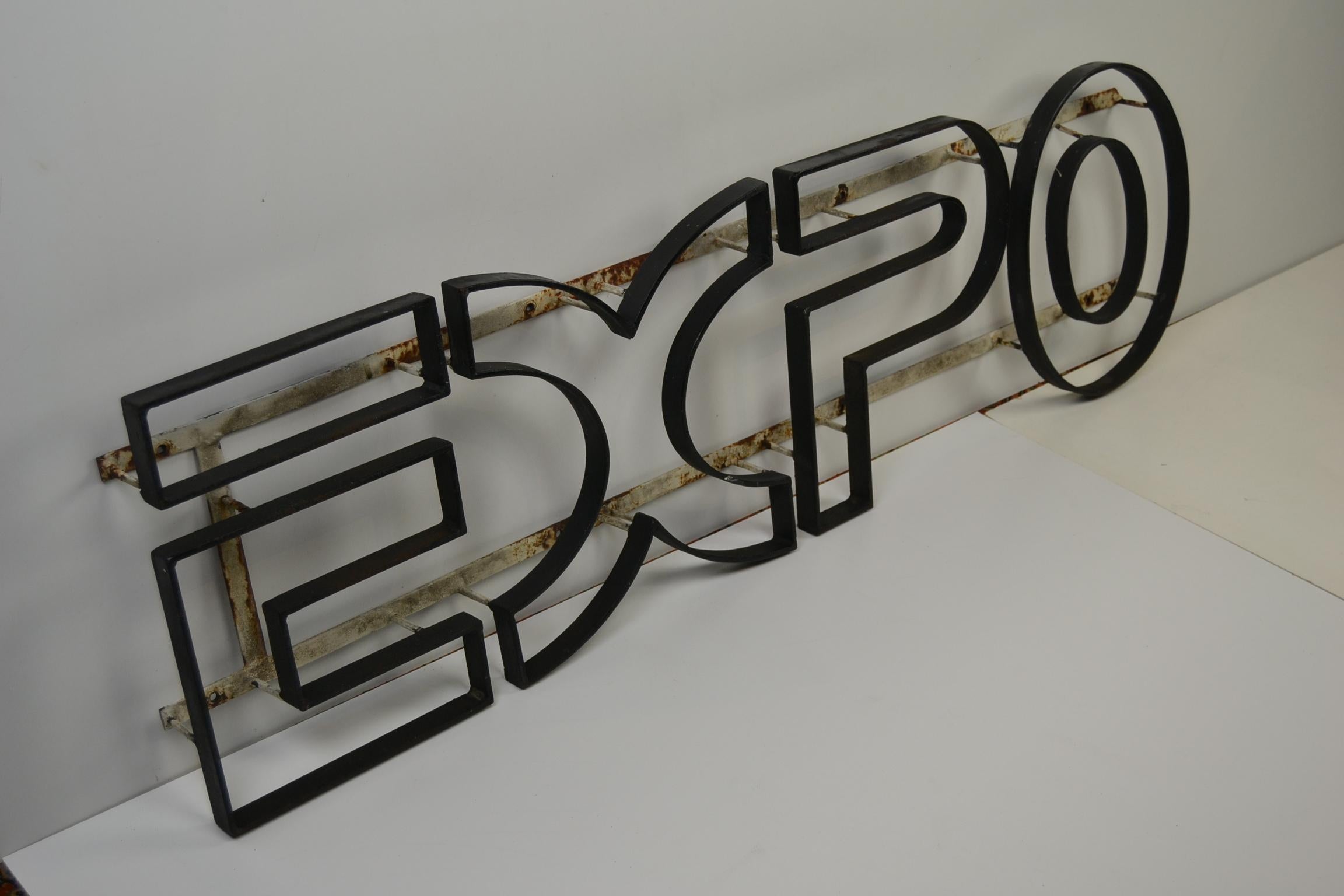 Belgian Iron EXPO Sign, 1950s, Belgium