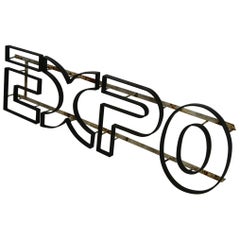 Iron EXPO Sign, 1950s, Belgium