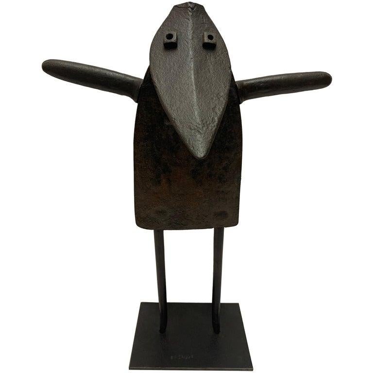 20th Century Iron Figurine by Didier Bazille For Sale