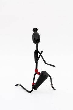 Figurine en fer représentant un batteur vers les années 1950