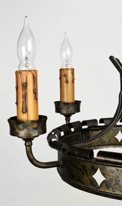 Iron Five-Candle Ring Chandelier
