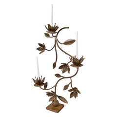 Antique Iron Floral Candelabra by Jan Barboglio