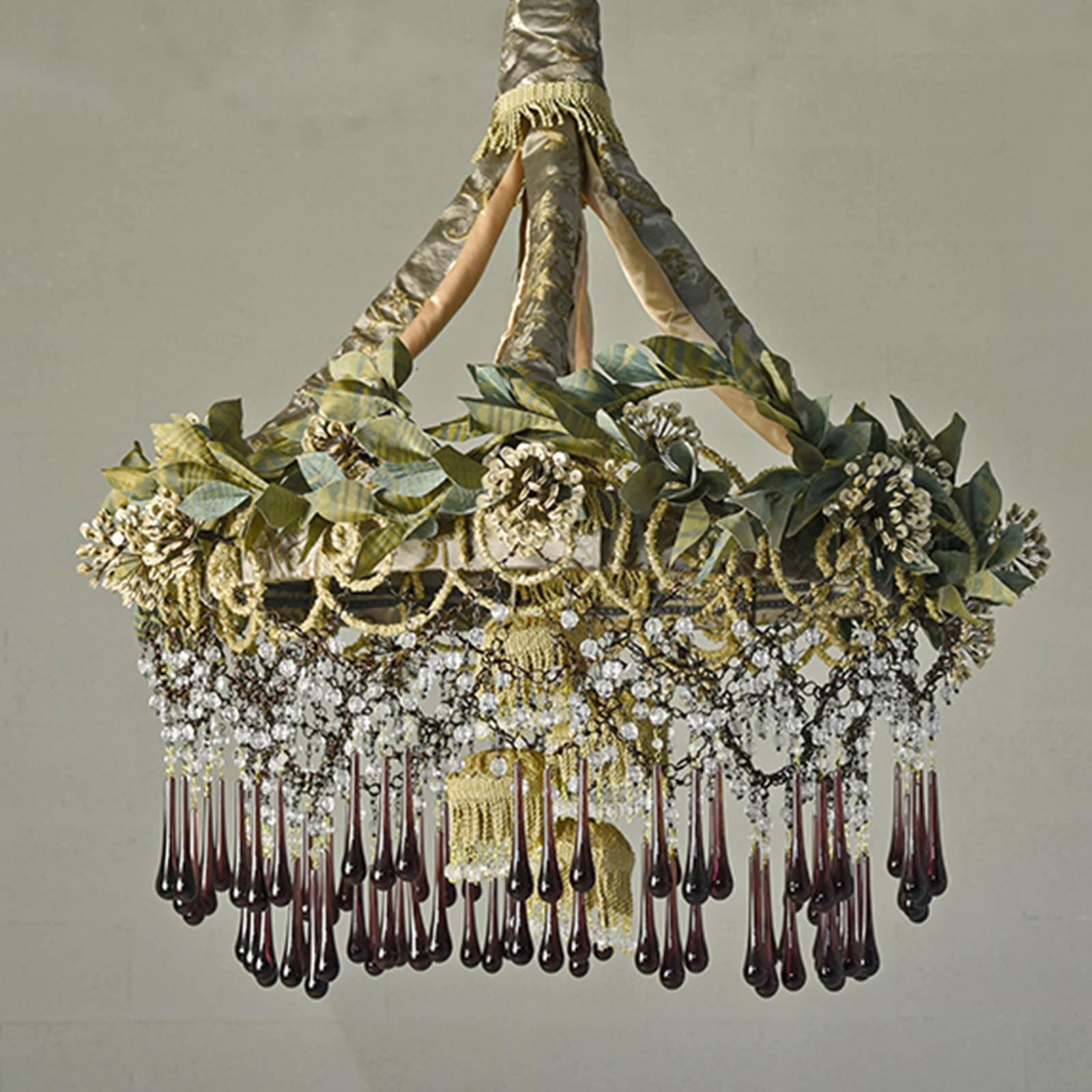 Iron Flowers Chandelier In New Condition In Milan, IT