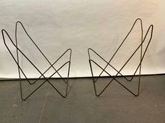 Iron Frame Butterfly Chair Frames, A Pair