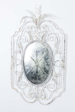 Iron Framed Mirror with Starburst