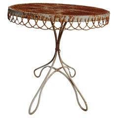 Used Iron French Bistro Table
