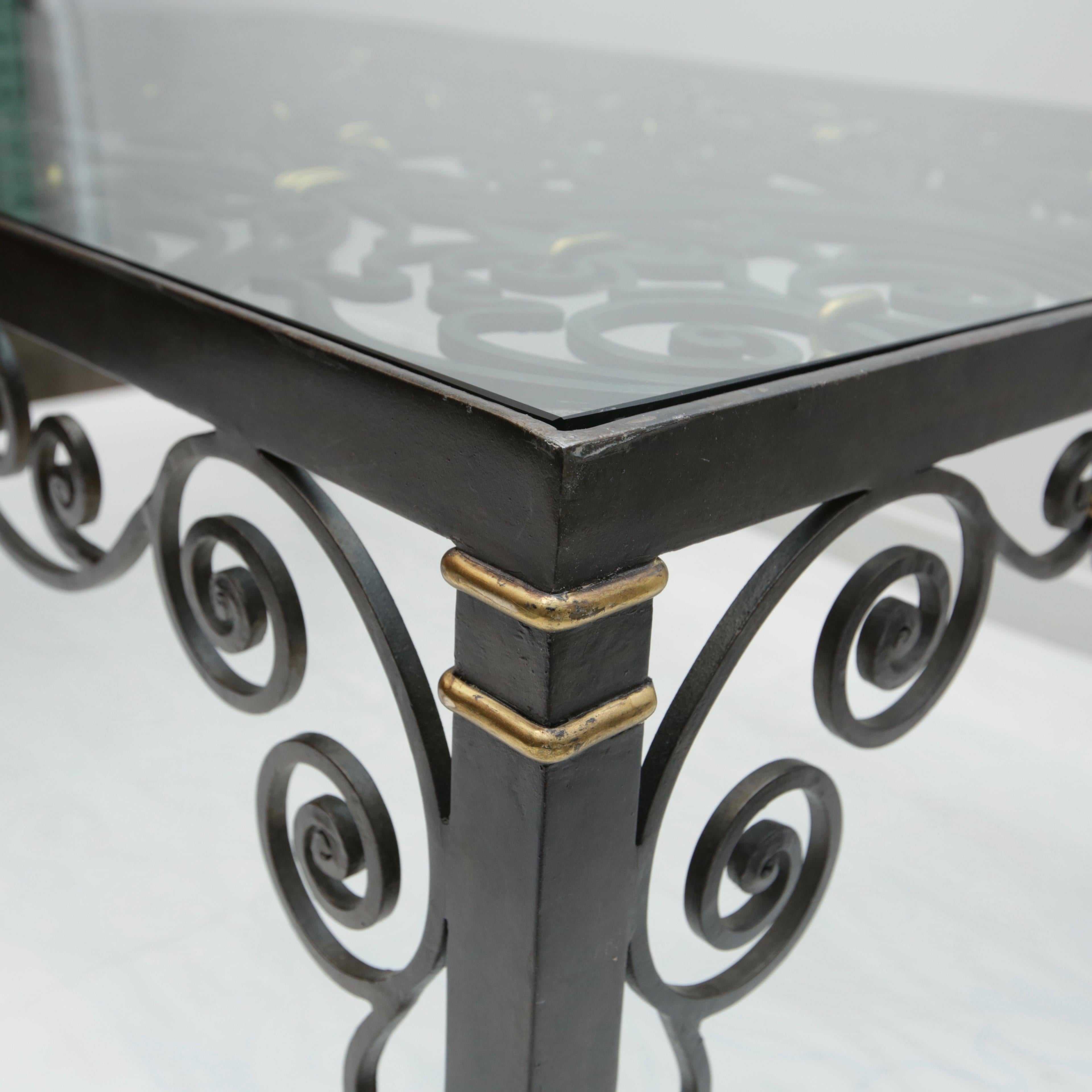 American Iron Gate Coffee Table For Sale