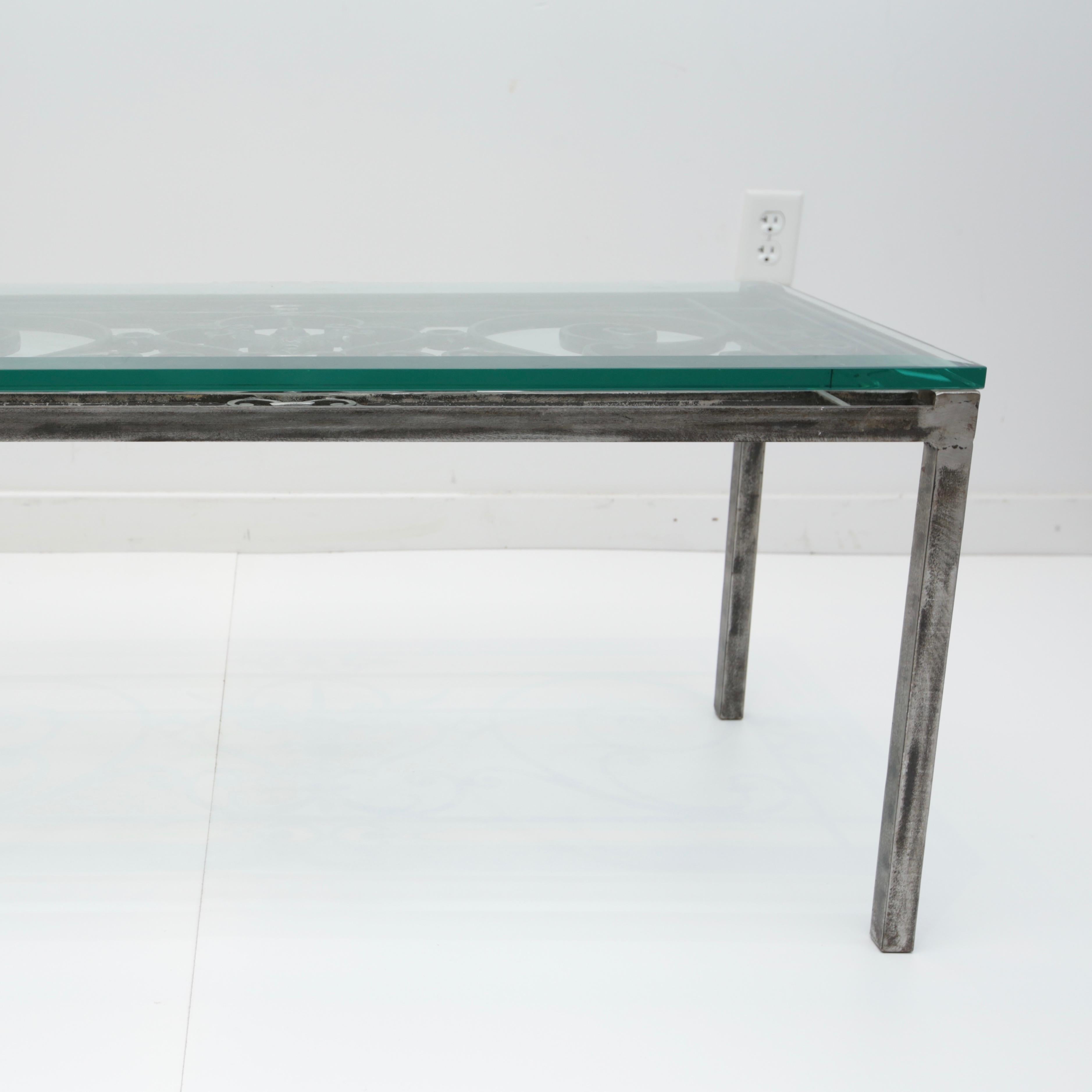 20th Century Iron Gate Coffee Table