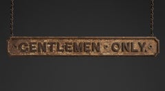 Iron Gentleman Sign, England 1880