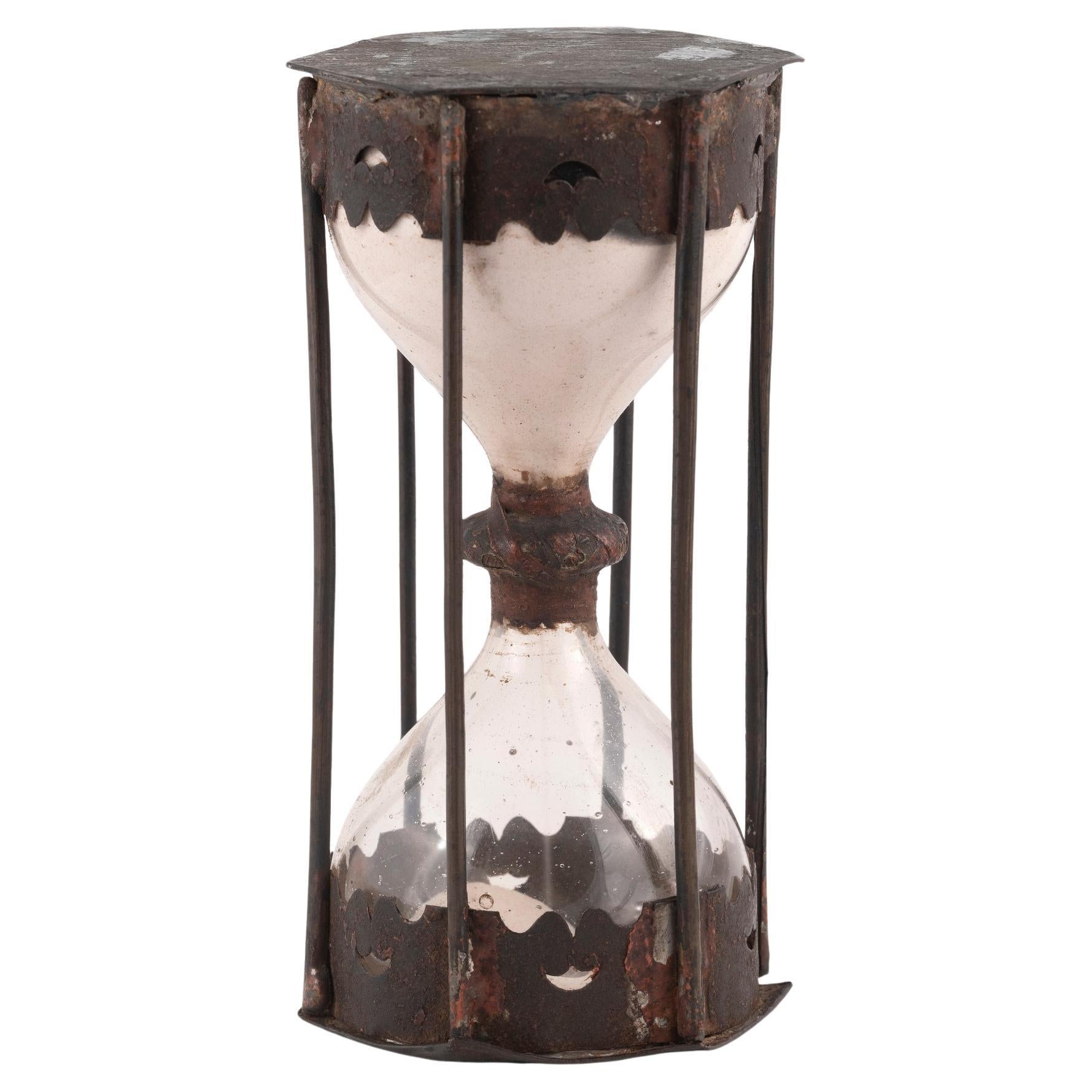 Eisen Deutschland frühe 1700er Jahre Sanduhr (Britisch) im Angebot