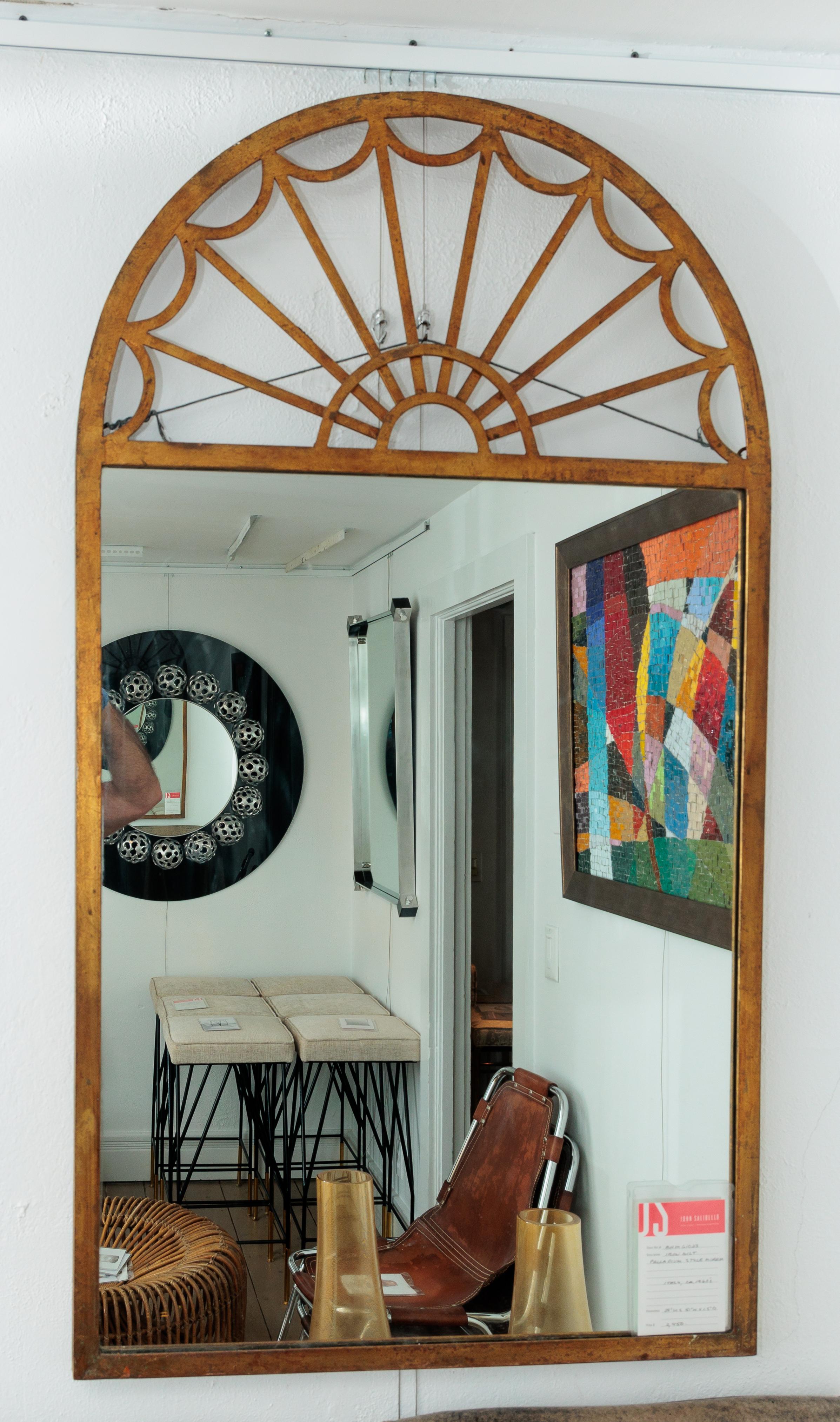 The mirror is an unusual style, palladium rarely seen.