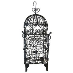 Vintage Iron Hanging Candle Lantern