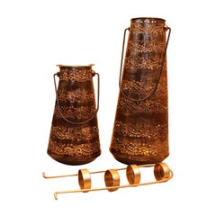 Iron Hanging Lantern Jali Set Of 2