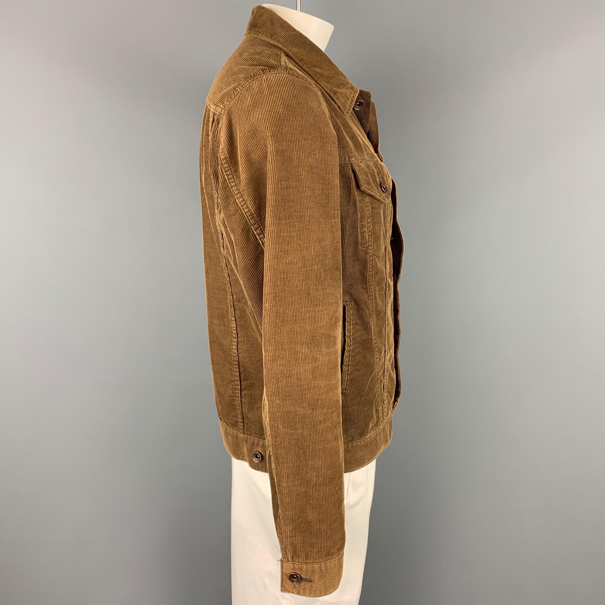 brown corduroy jean jacket