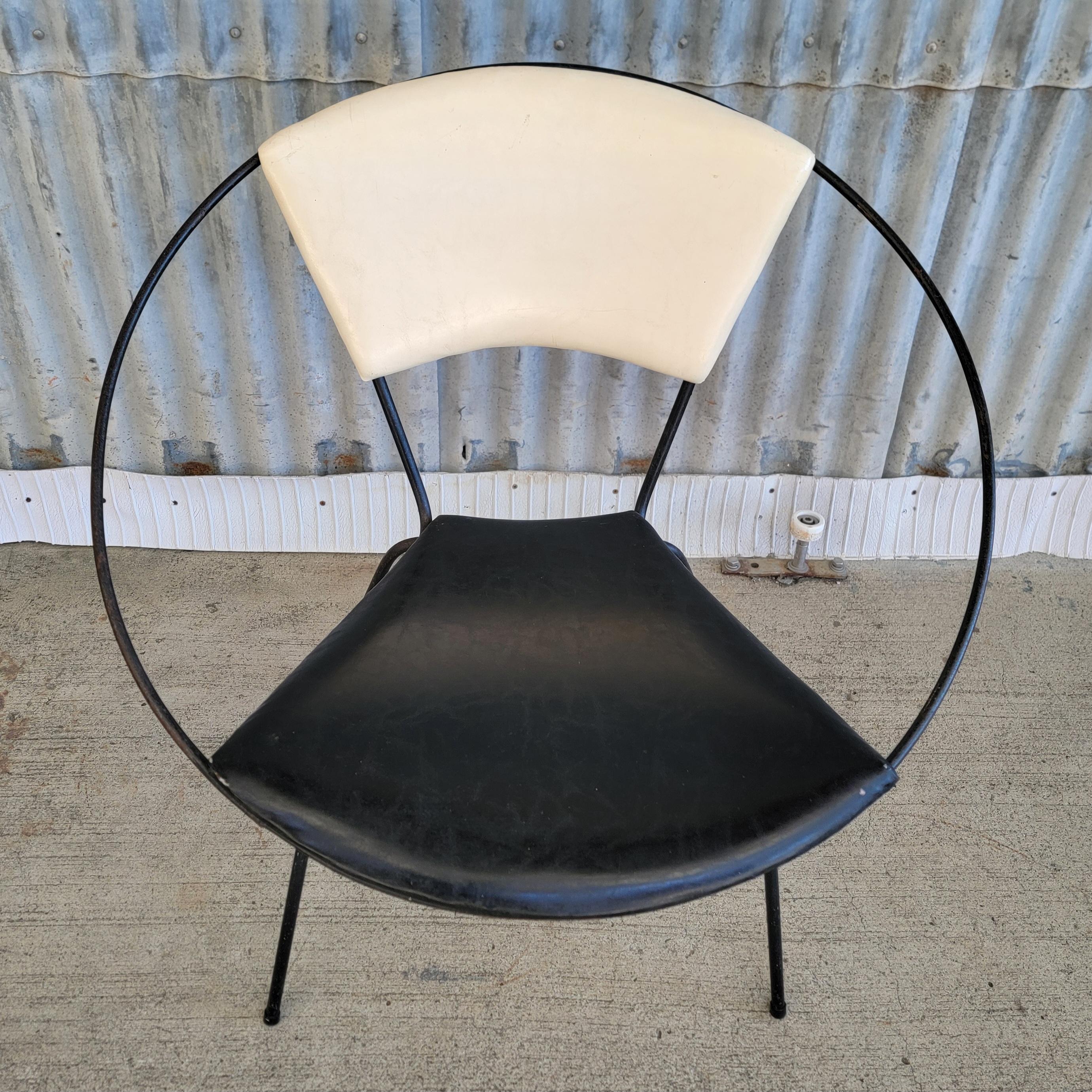 Mid-Century Modern Iron Hoop Chair by Reilly-Wolf
