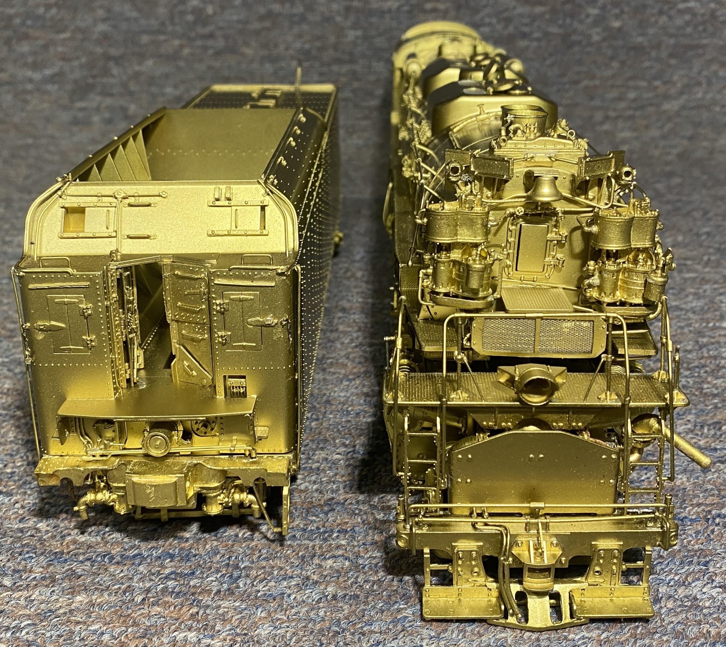 Modèles de chevaux en fer n°15813 O Brass Model-Chesapeake & Ohio H-8 Allegheny non peint Bon état - En vente à Stamford, CT