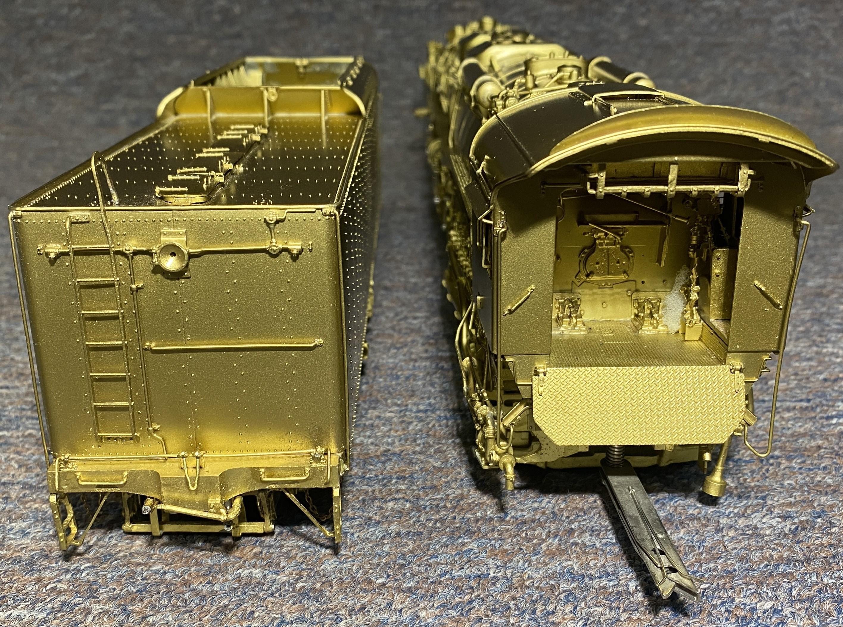 XXIe siècle et contemporain Modèles de chevaux en fer n°15813 O Brass Model-Chesapeake & Ohio H-8 Allegheny non peint en vente