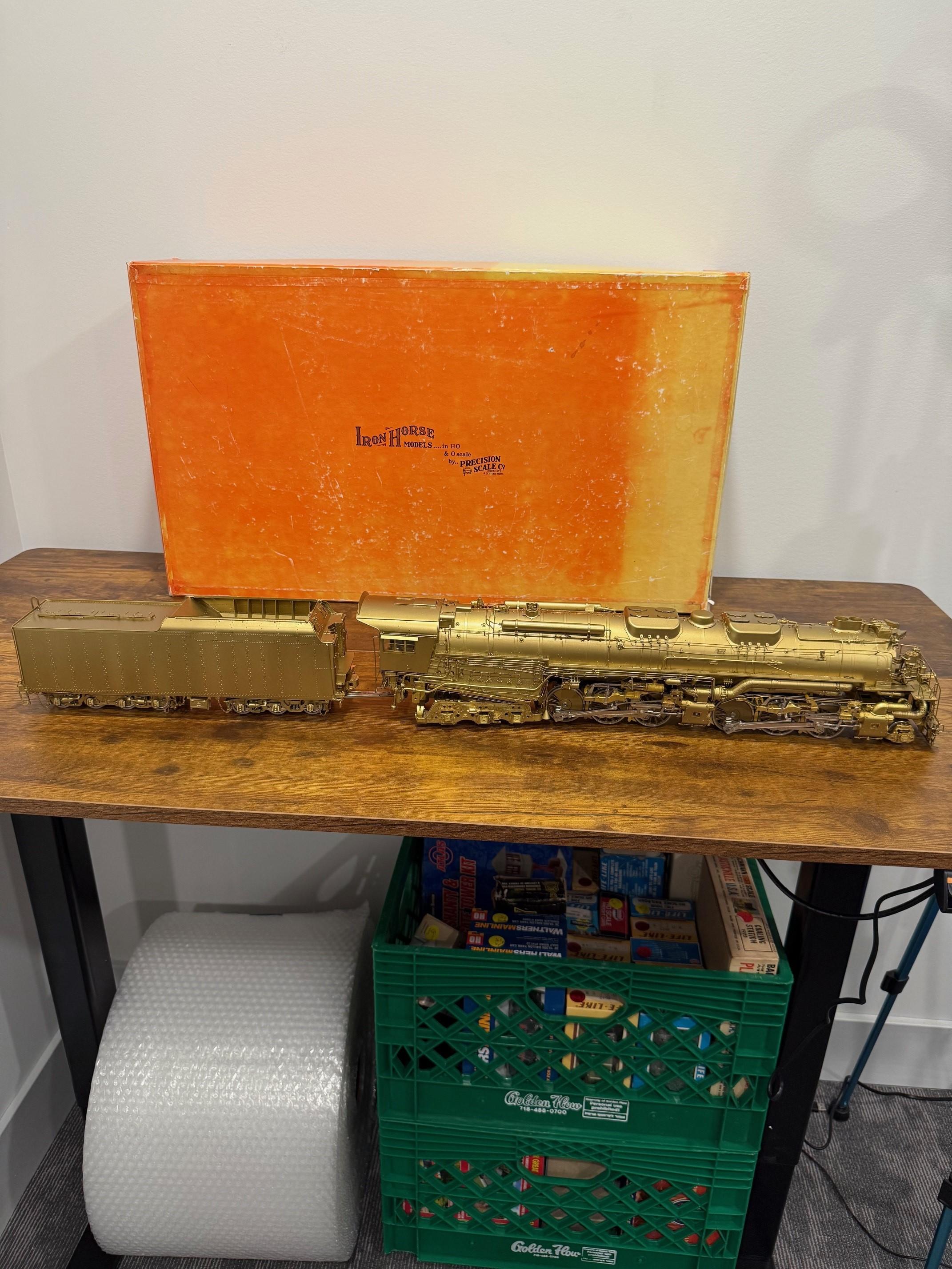 Modèles de chevaux en fer n°15813 O Brass Model-Chesapeake & Ohio H-8 Allegheny non peint en vente 4