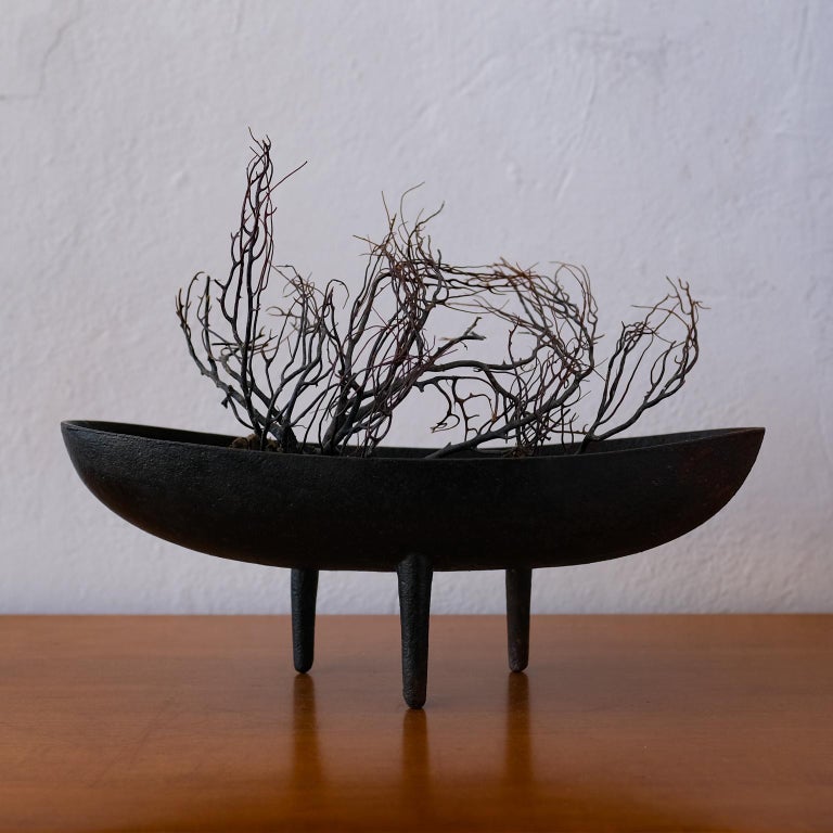 Iron Ikebana Vessel from Japan, 1950s at 1stDibs