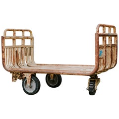 Antique Iron Industrial Trolleys