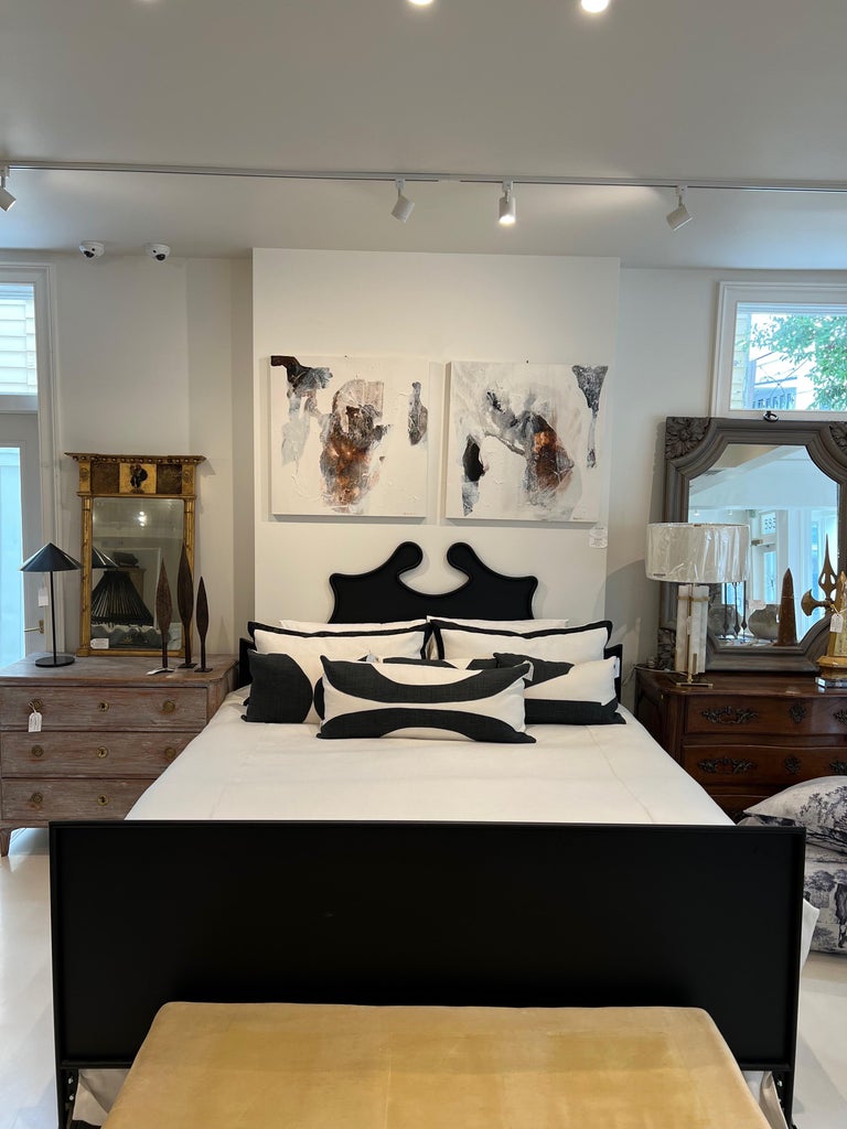 Iron Louis XIV Style Headboard with Footboard, King For Sale at 1stDibs