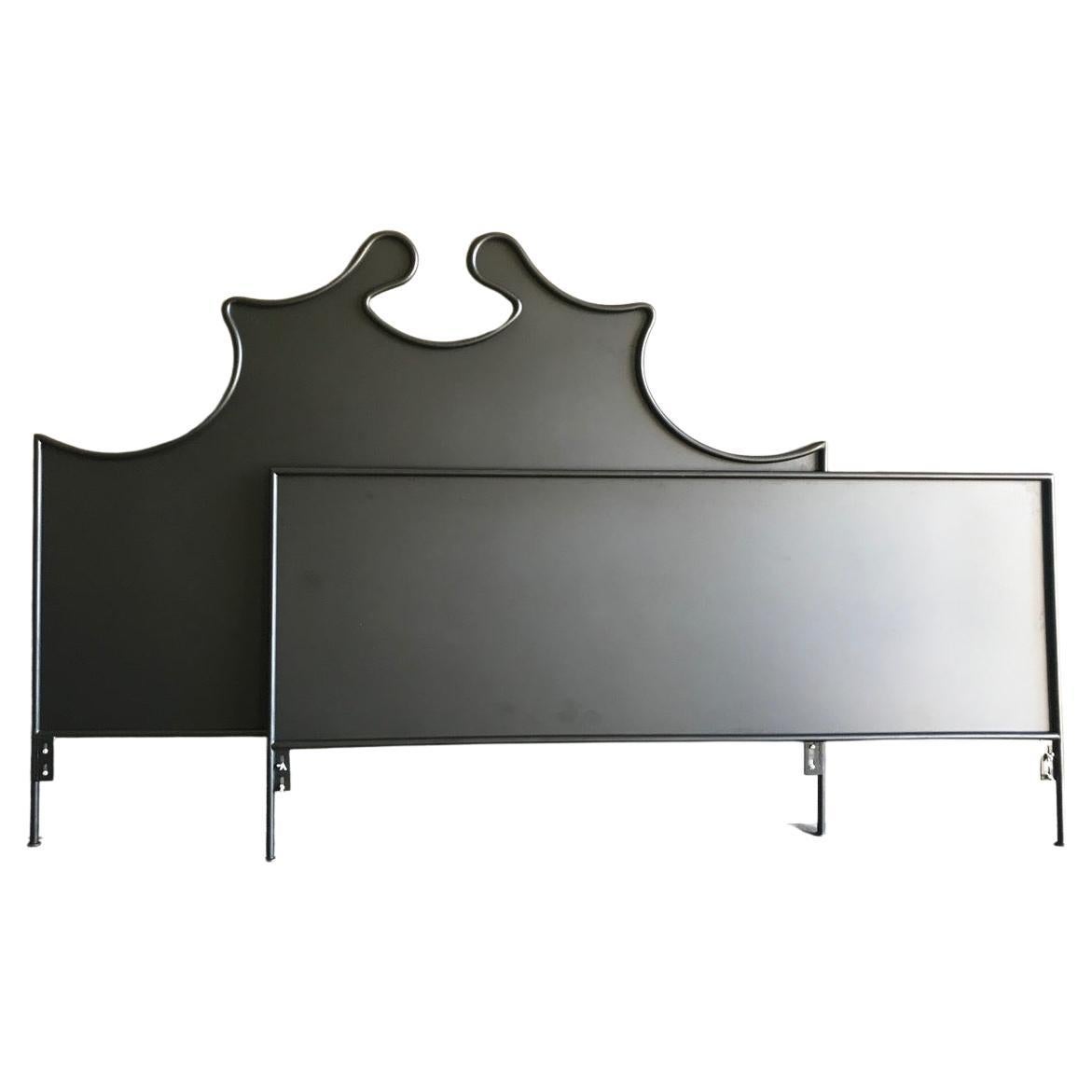 Iron Louis XV Style Headboard with Footboard, King