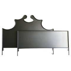 Iron Louis XV Style Headboard with Footboard, King