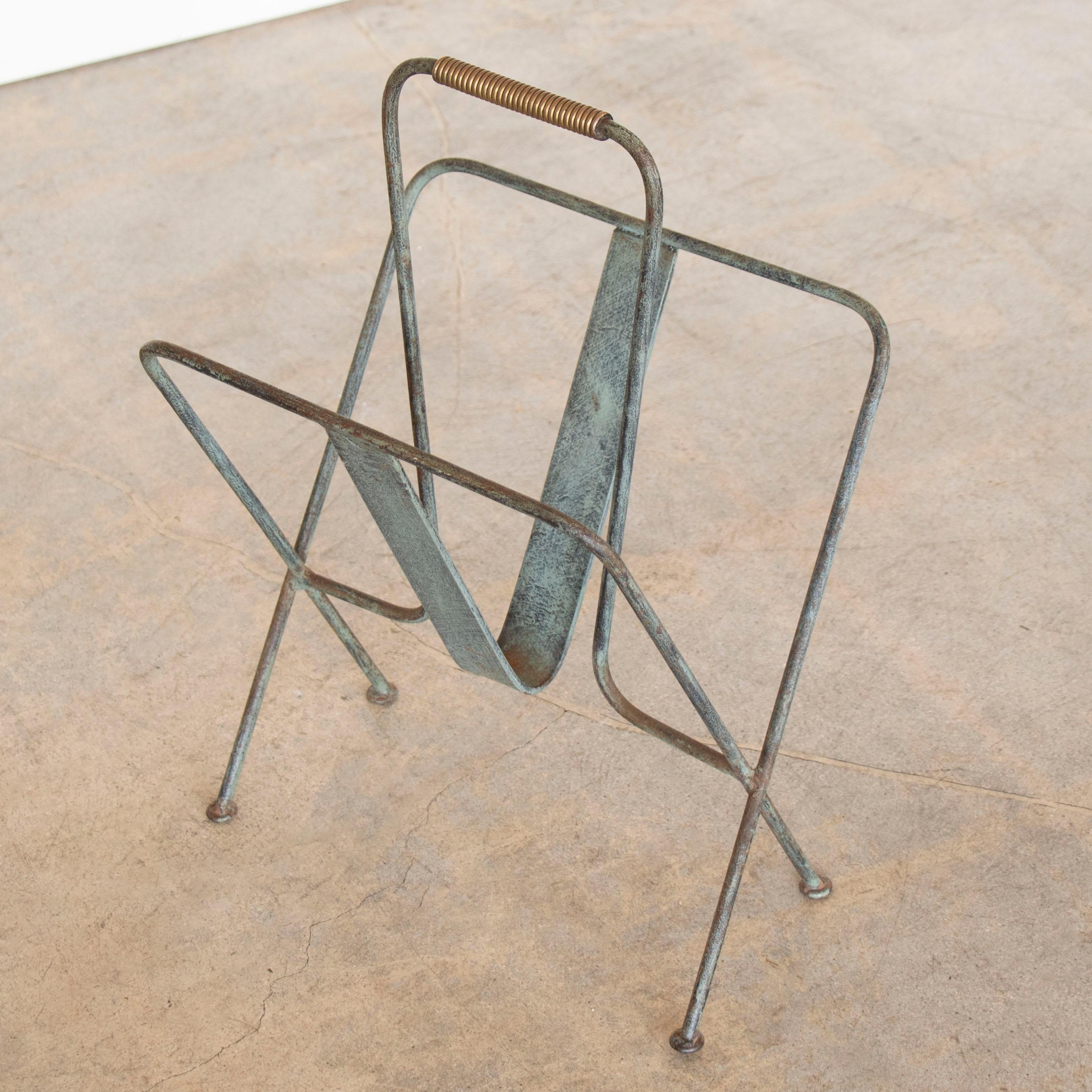 XX secolo Portariviste in ferro nello stile di Jacques Adnet in vendita