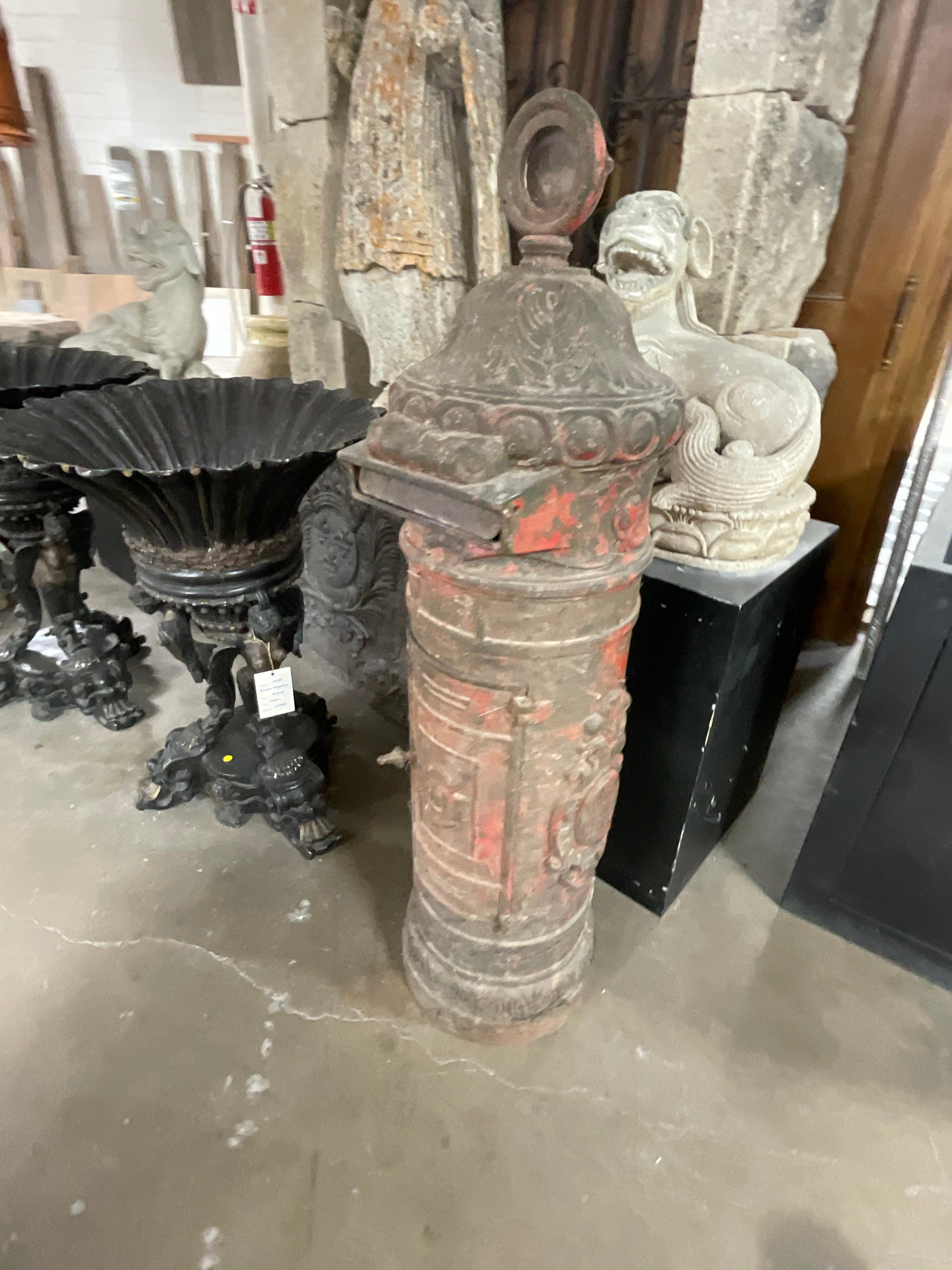 Late 19th Century Iron Mailbox For Sale