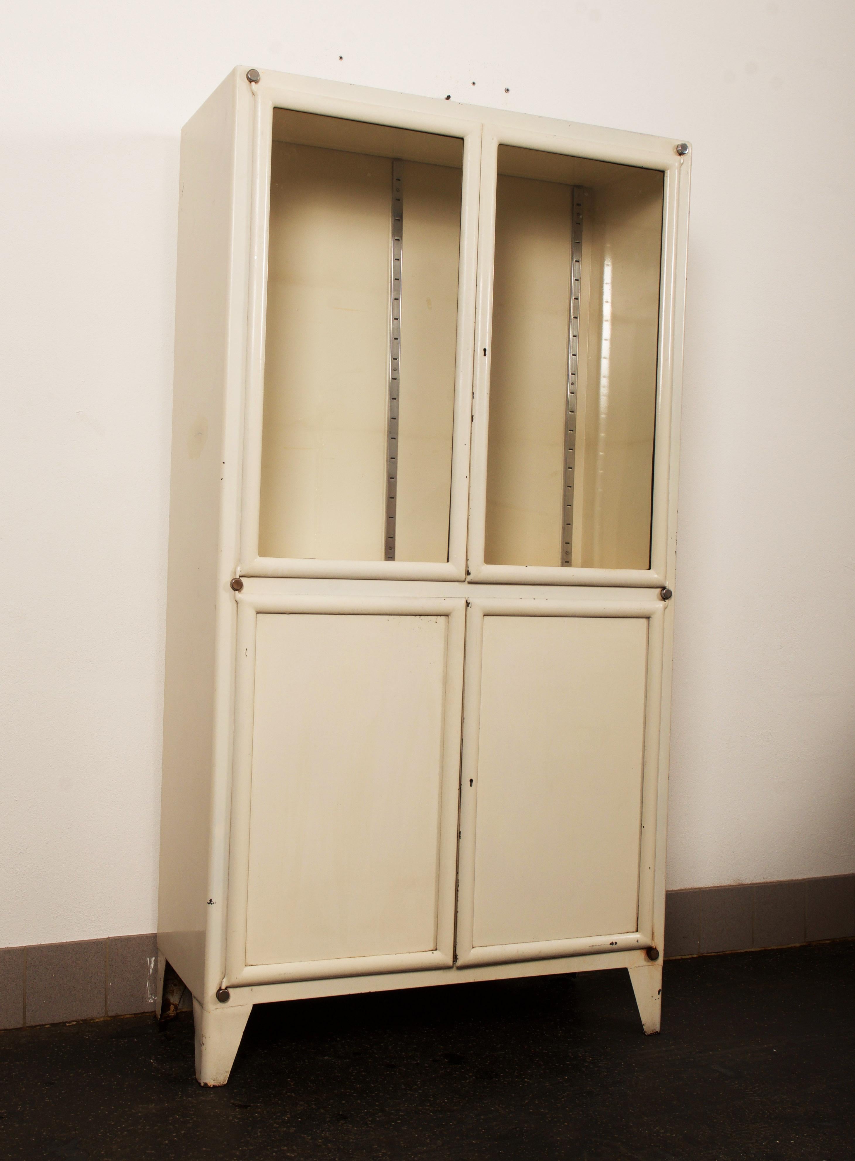 Czech Iron Medical Cabinet By Kovona For Sale