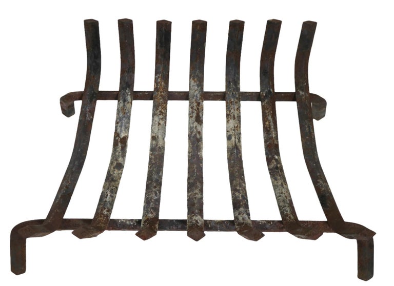 Iron Mid Century Fireplace Grate Log Holder ca. 1950/1970's For Sale at