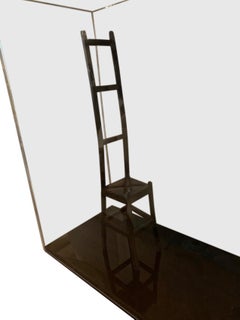 Miniatur-Stuhl mit Leiterlehne aus Eisen, Belgien, Contemporary