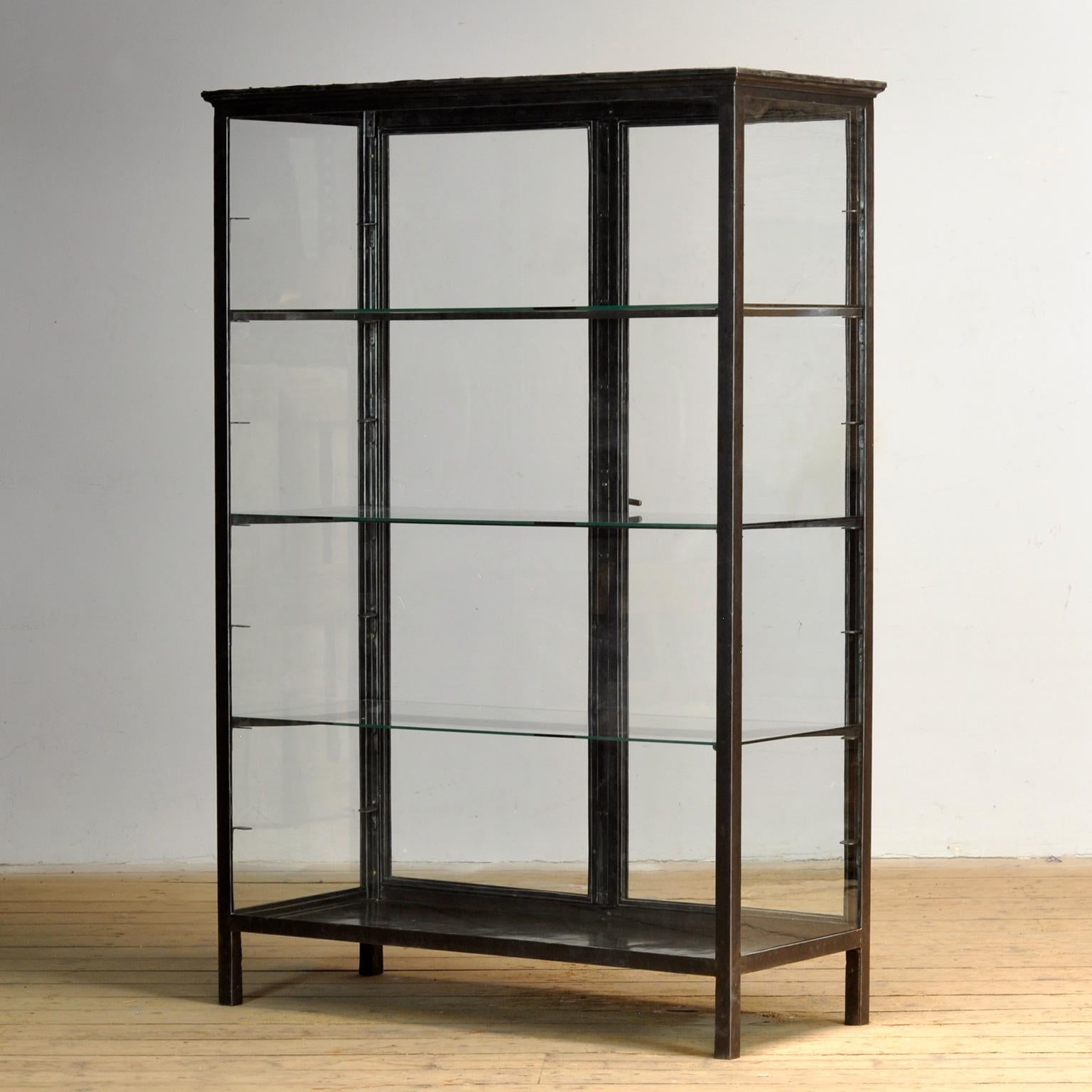Museumsvitrine aus Eisen, um 1920 im Angebot 10