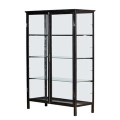 Iron museum display cabinet, circa 1920