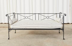 Iron Neoclassical Campaign Style Daybed