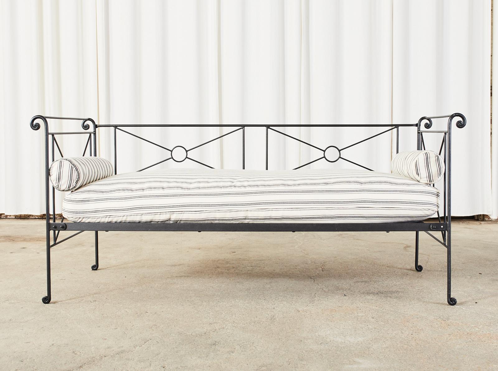 Iron Neoclassical Campaign Style Daybed 1