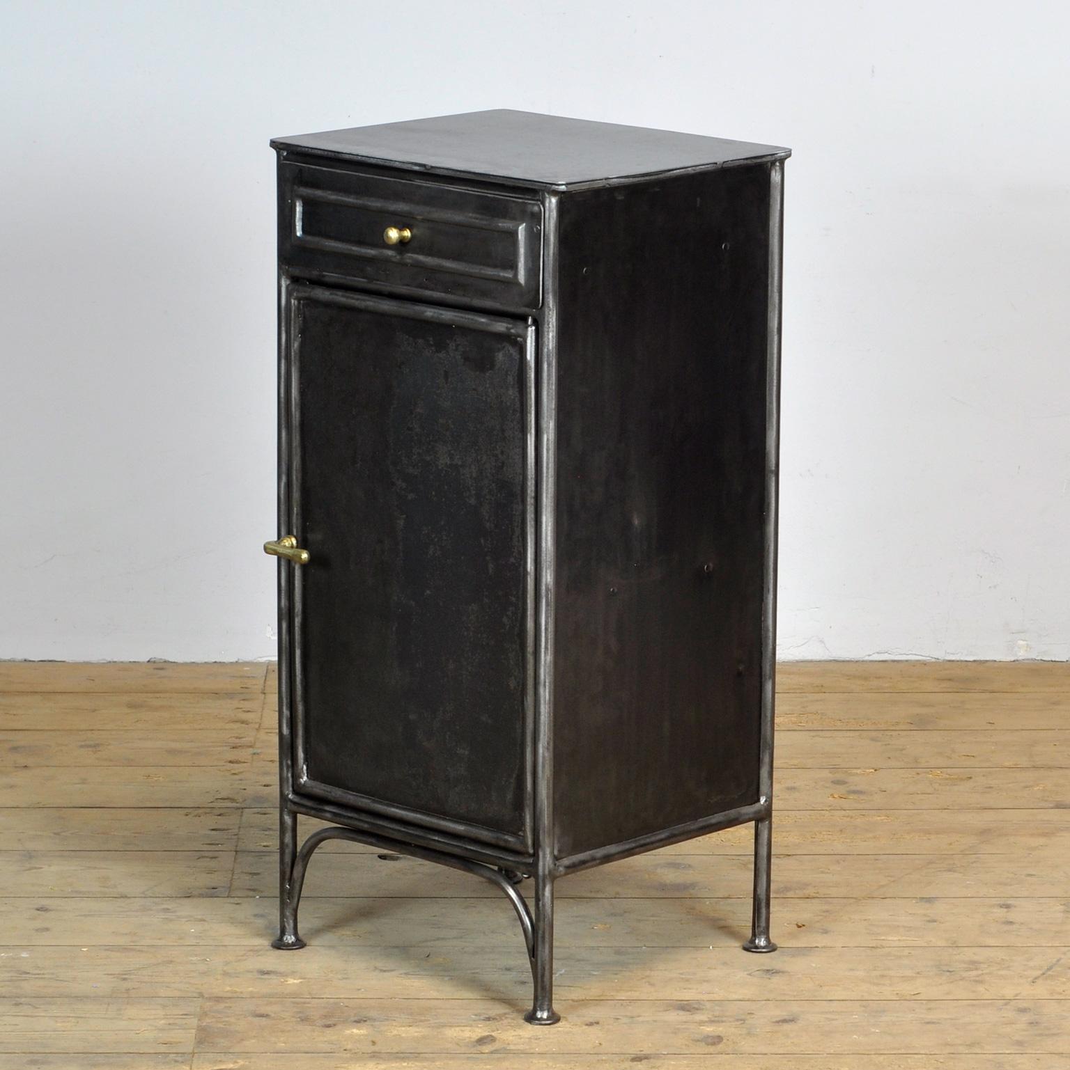 Hungarian Iron Nightstand, 1910's For Sale