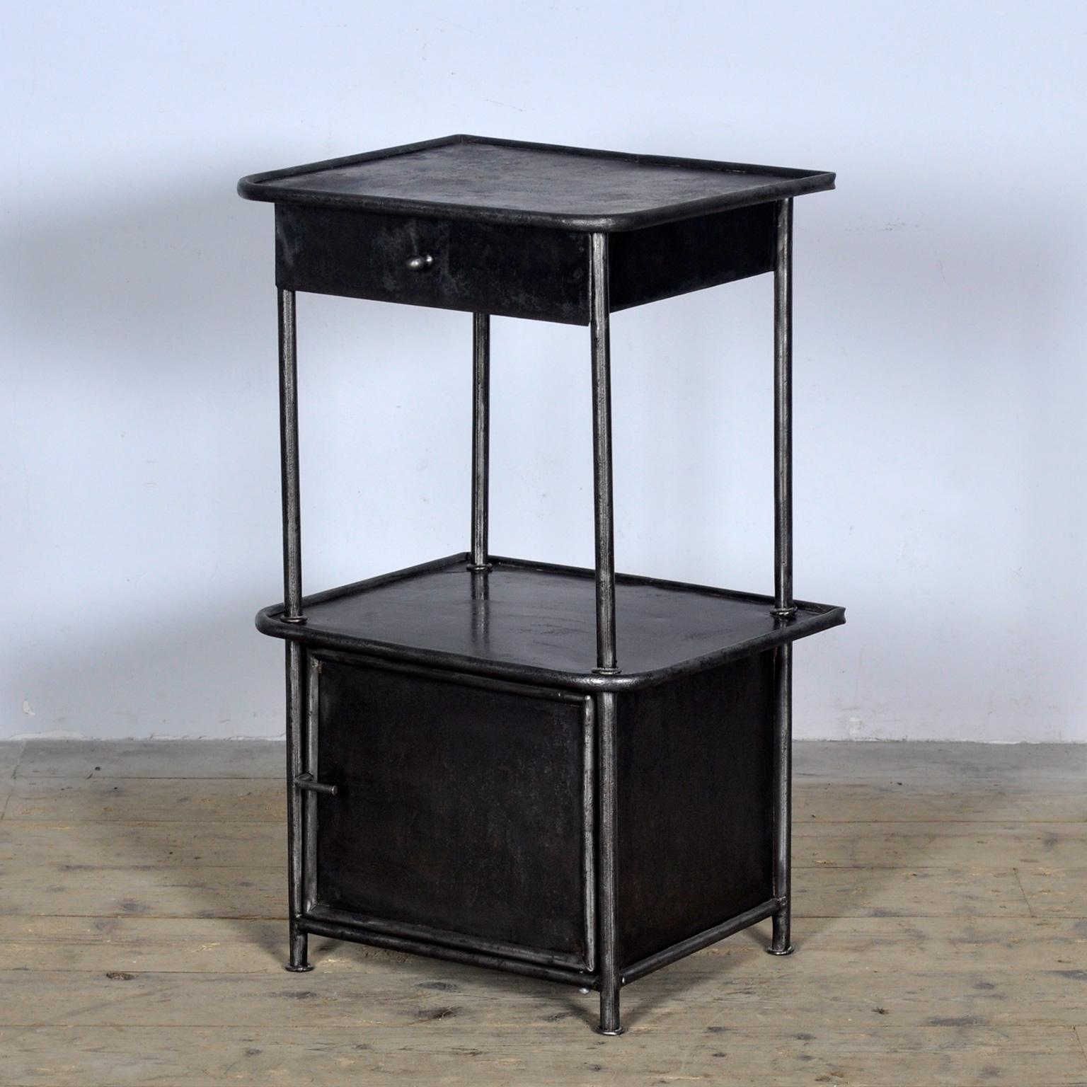 Hungarian Iron Nightstand, 1910s