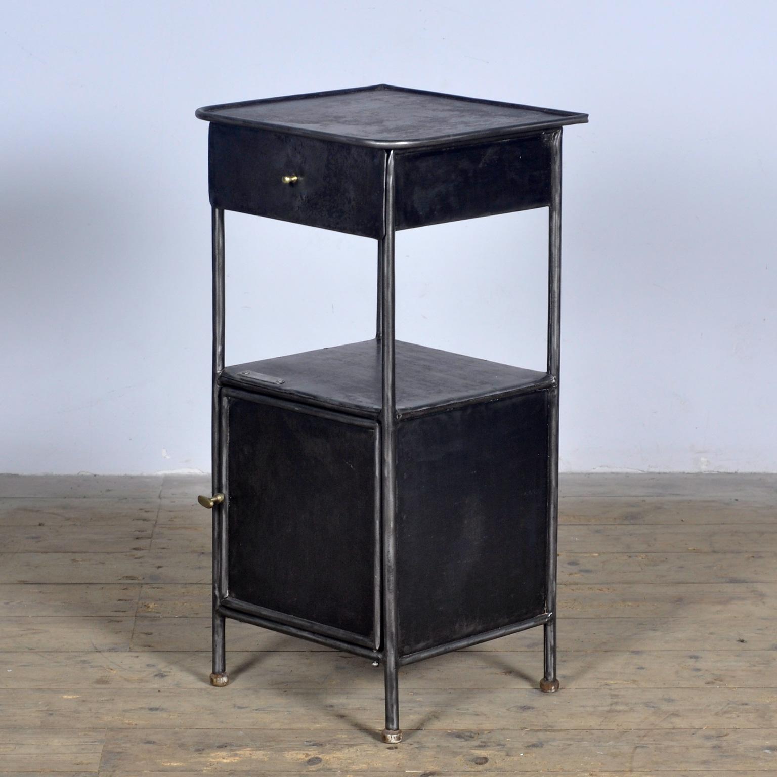 Hungarian Iron Nightstand, 1910s
