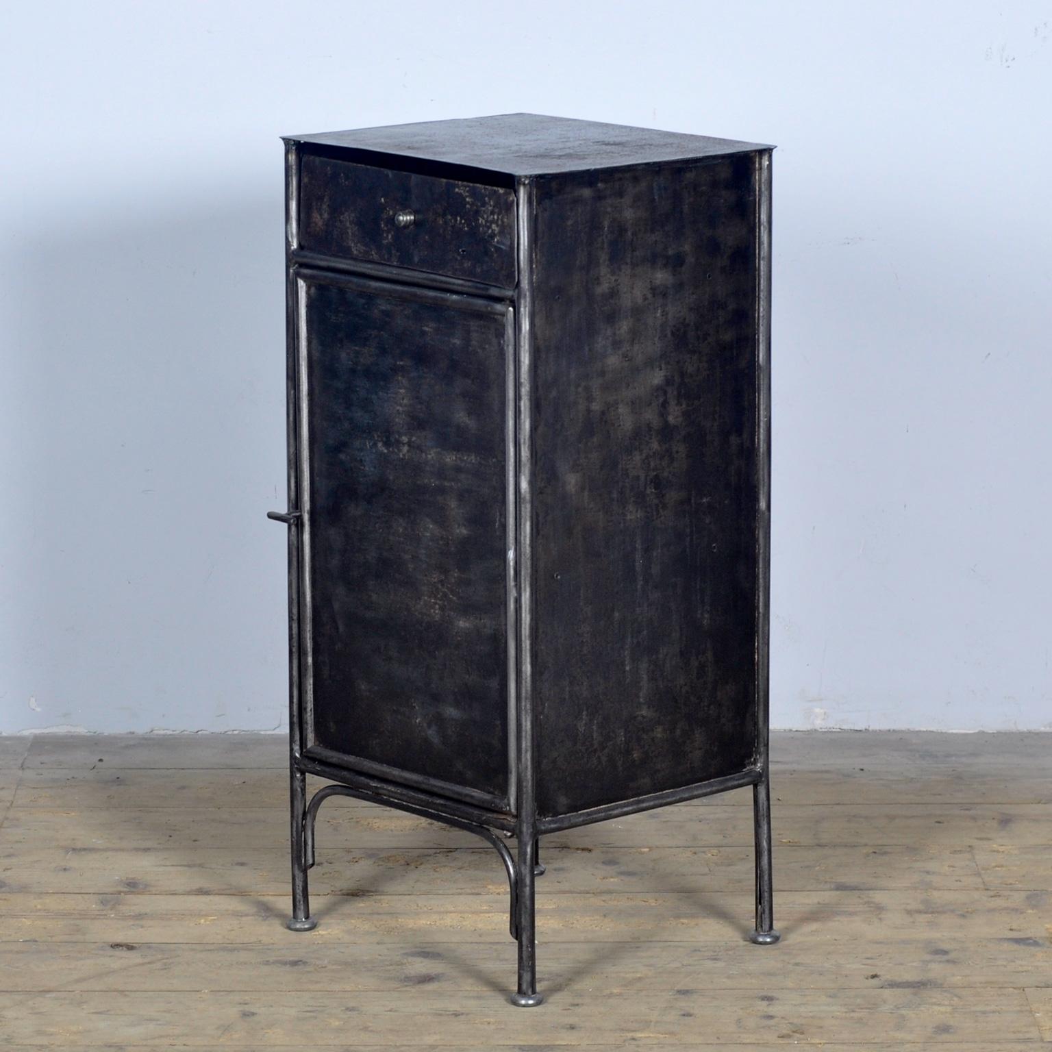 Hungarian Iron Nightstand, 1910s