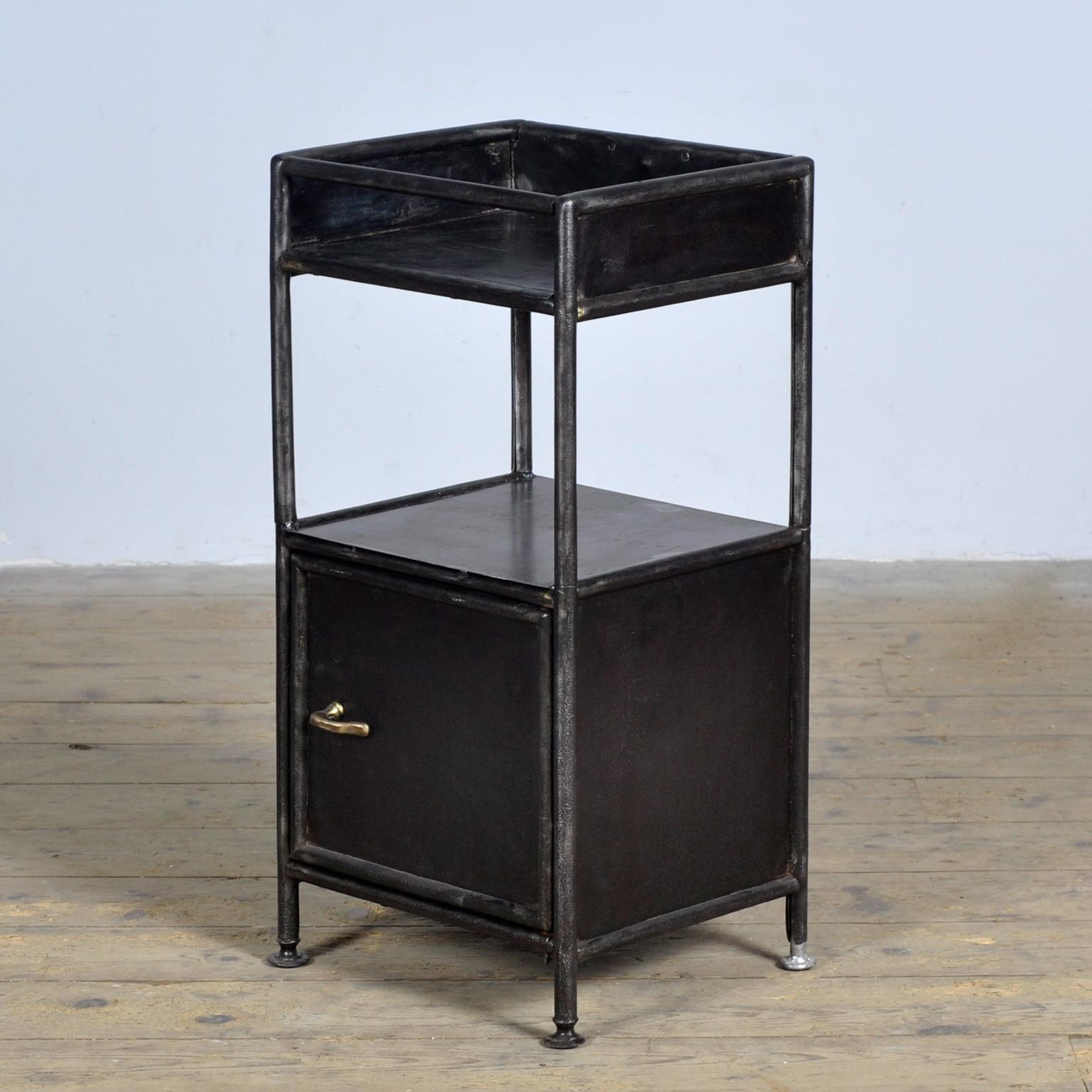 Hungarian Iron Nightstand, 1910s For Sale