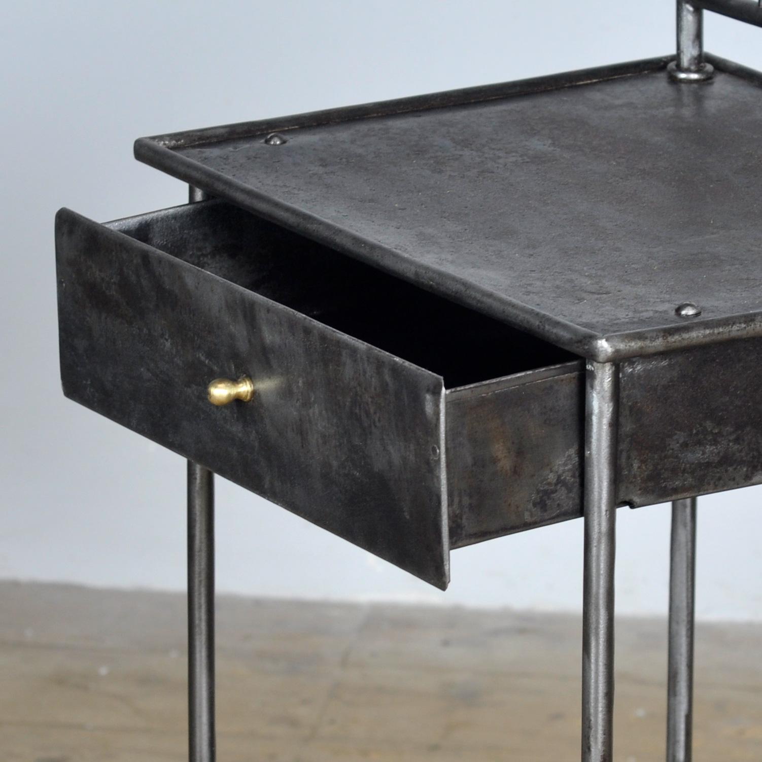 Iron Nightstand, 1910s In Good Condition For Sale In Amsterdam, Noord Holland