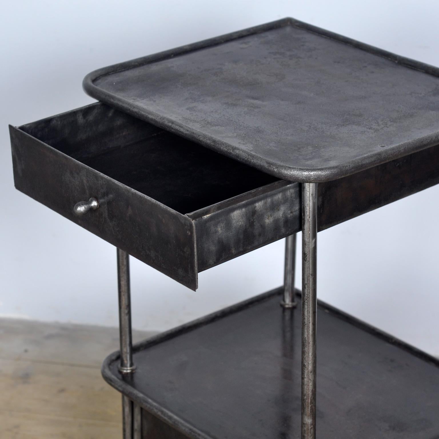 Early 20th Century Iron Nightstand, 1910s