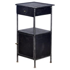 Antique Iron Nightstand, 1910s