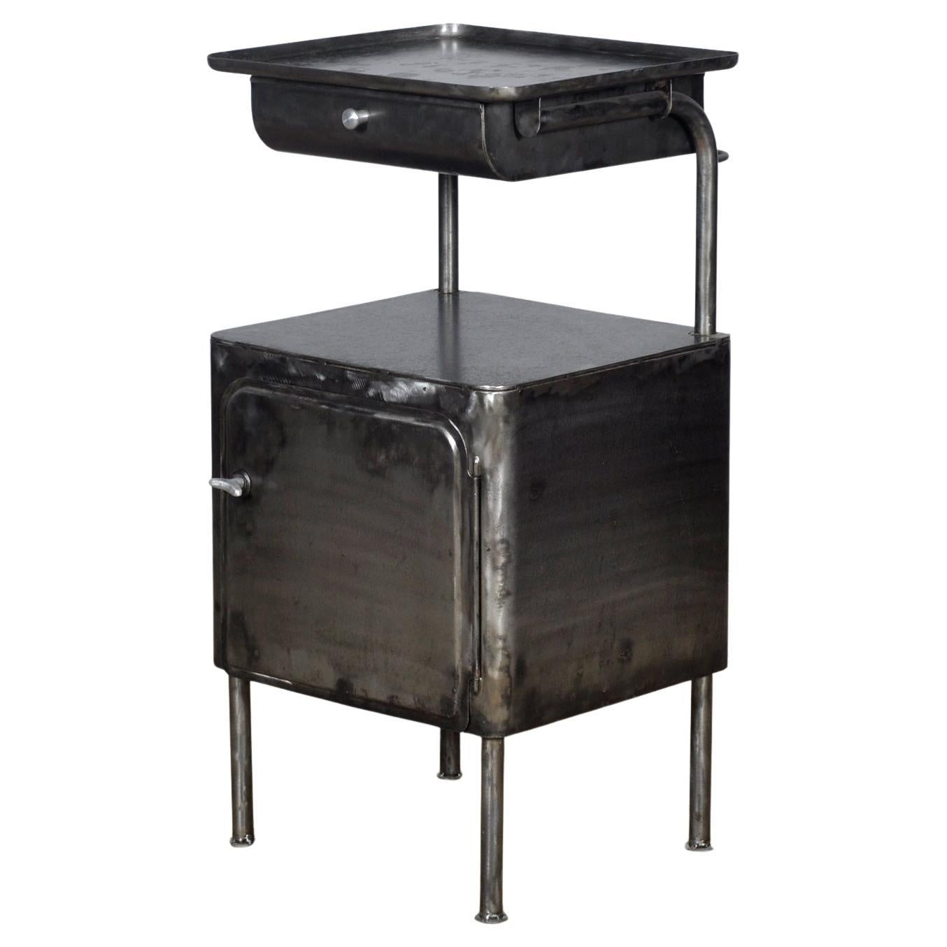 Iron Nightstand, circa 1950 For Sale