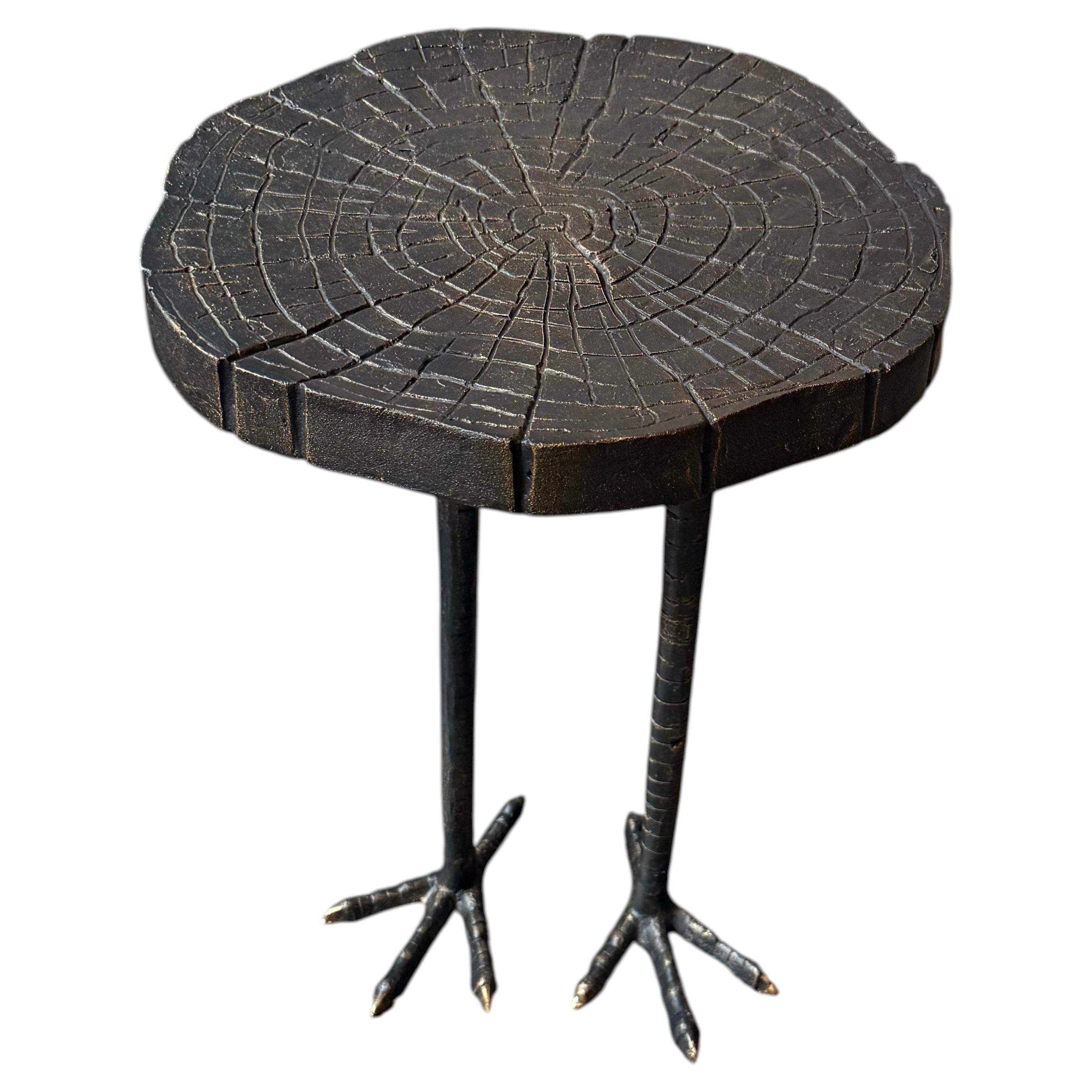Iron Ostrich Accent Table For Sale