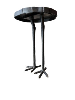 Iron Ostrich Side Table